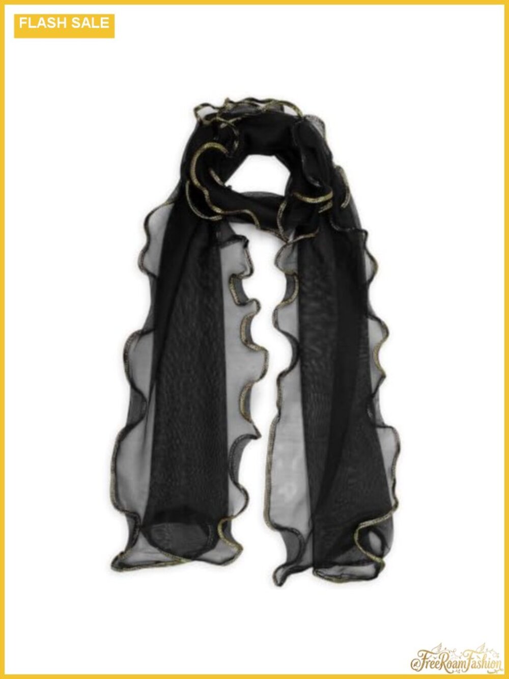 Sequin Edge Lightweight Polyester Scarf for Women Travel Daily